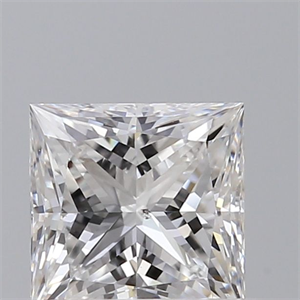 Picture of Natural Diamond 0.80 Carats, Princess with  Cut, D Color, SI1 Clarity and Certified by GIA