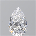 Natural Diamond 0.72 Carats, Pear with  Cut, D Color, VVS1 Clarity and Certified by GIA