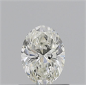 Natural Diamond 0.62 Carats, Oval with  Cut, H Color, IF Clarity and Certified by GIA