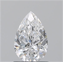 Natural Diamond 1.01 Carats, Pear with  Cut, D Color, VS2 Clarity and Certified by GIA