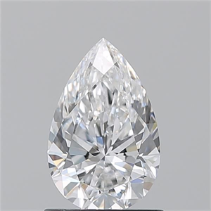 Picture of Natural Diamond 1.01 Carats, Pear with  Cut, D Color, VS2 Clarity and Certified by GIA