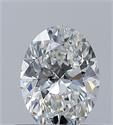 Natural Diamond 0.50 Carats, Oval with  Cut, F Color, VS1 Clarity and Certified by GIA