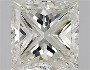 Picture of Natural Diamond 1.01 Carats, Princess with  Cut, J Color, VVS2 Clarity and Certified by GIA