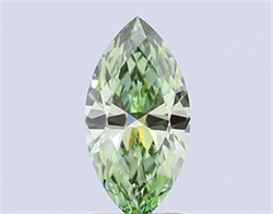 Picture of Lab Grown Diamond 2.01 Carats, Marquise with  Cut, Fancy Vivid Green Color, VS1 Clarity and Certified by IGI