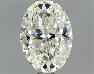 Picture of Natural Diamond 1.01 Carats, Oval with  Cut, K Color, VS1 Clarity and Certified by GIA
