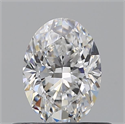 Natural Diamond 0.51 Carats, Oval with  Cut, D Color, VVS1 Clarity and Certified by GIA