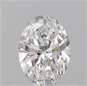 Natural Diamond 0.52 Carats, Oval with  Cut, F Color, VS1 Clarity and Certified by GIA