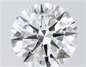 Lab Grown Diamond 5.53 Carats, Round with Excellent Cut, E Color, VVS2 Clarity and Certified by IGI