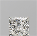 Natural Diamond 0.90 Carats, Princess with  Cut, J Color, VS1 Clarity and Certified by GIA