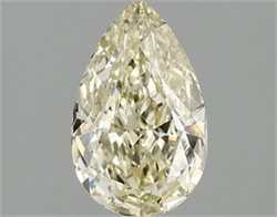 Picture of Lab Grown Diamond 1.53 Carats, Pear with  Cut, Fancy Vivid Yellow Color, VS1 Clarity and Certified by IGI