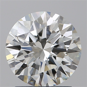 Picture of Natural Diamond 1.70 Carats, Round with Excellent Cut, H Color, VVS1 Clarity and Certified by GIA