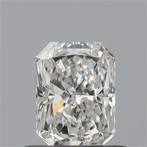 Picture of Natural Diamond 0.51 Carats, Radiant with  Cut, H Color, VVS1 Clarity and Certified by GIA