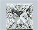 Natural Diamond 1.20 Carats, Princess with  Cut, H Color, VVS2 Clarity and Certified by IGI