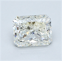 Natural Diamond 1.00 Carats, Radiant with  Cut, I Color, I1 Clarity and Certified by GIA