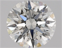 Natural Diamond 0.70 Carats, Round with Excellent Cut, H Color, SI1 Clarity and Certified by GIA