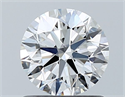 Natural Diamond 0.90 Carats, Round with Excellent Cut, E Color, VS2 Clarity and Certified by GIA