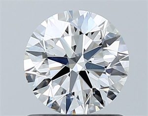 Picture of Natural Diamond 0.90 Carats, Round with Excellent Cut, E Color, VS2 Clarity and Certified by GIA
