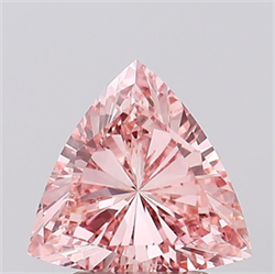 Picture of Lab Grown Diamond 1.87 Carats, TRIANGULAR with  Cut, Fancy Vivid Pink Color, VVS1 Clarity and Certified by IGI