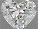 Natural Diamond 0.45 Carats, Heart with  Cut, G Color, VS1 Clarity and Certified by IGI