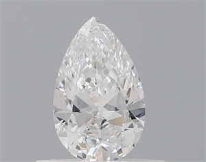 Picture of Natural Diamond 0.43 Carats, Pear with  Cut, D Color, VVS2 Clarity and Certified by GIA
