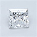Diamante Natural 0.91 quilates, Princesa , Color D, claridad VS2 y certificado GIA