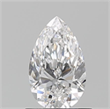 Diamante Natural 0.72 quilates, De pera , Color E, claridad VVS2 y certificado GIA