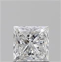 Diamante Natural 1.01 quilates, Princesa , Color E, claridad VVS2 y certificado GIA