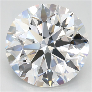 Picture of Lab Grown Diamond 3.39 Carats, Round with Ideal Cut, D Color, VVS1 Clarity and Certified by IGI