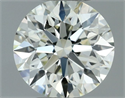 Natural Diamond 0.51 Carats, Round with Very Good Cut, L Color, VVS1 Clarity and Certified by GIA