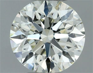Picture of Natural Diamond 0.51 Carats, Round with Very Good Cut, L Color, VVS1 Clarity and Certified by GIA