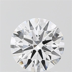 Picture of Lab Grown Diamond 1.55 Carats, Round with Ideal Cut, D Color, VVS2 Clarity and Certified by IGI