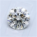 Natural Diamond 1.11 Carats, Round with Excellent Cut, L Color, SI1 Clarity and Certified by GIA
