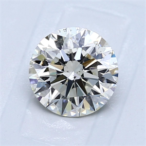 Picture of Natural Diamond 1.11 Carats, Round with Excellent Cut, L Color, SI1 Clarity and Certified by GIA