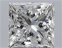 Natural Diamond 1.91 Carats, Princess with  Cut, G Color, SI2 Clarity and Certified by GIA