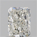 Natural Diamond 0.70 Carats, Radiant with  Cut, J Color, VS1 Clarity and Certified by GIA