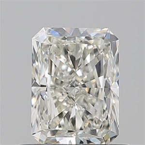 Picture of Natural Diamond 0.70 Carats, Radiant with  Cut, J Color, VS1 Clarity and Certified by GIA