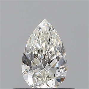 Picture of Natural Diamond 0.40 Carats, Pear with  Cut, I Color, VVS2 Clarity and Certified by GIA