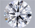 Lab Grown Diamond 3.00 Carats, Round with Ideal Cut, D Color, VVS1 Clarity and Certified by IGI