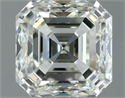 Natural Diamond 1.03 Carats, Asscher with  Cut, K Color, IF Clarity and Certified by IGI