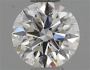 Picture of Natural Diamond 0.43 Carats, Round with Very Good Cut, I Color, VVS2 Clarity and Certified by GIA