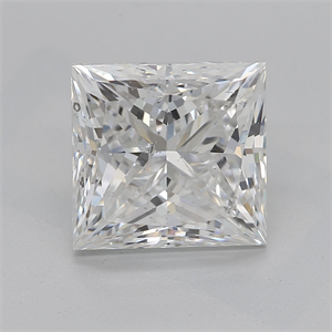Picture of Natural Diamond 3.01 Carats, Princess with  Cut, F Color, SI2 Clarity and Certified by GIA