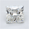 Natural Diamond 1.50 Carats, Princess with  Cut, H Color, VVS2 Clarity and Certified by GIA