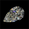 Natural Diamond 2.01 Carats, Pear with  Cut, H Color, VVS2 Clarity and Certified by GIA