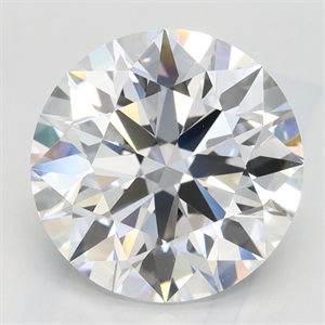 Picture of Lab Grown Diamond 3.52 Carats, Round with Excellent Cut, D Color, VVS1 Clarity and Certified by GIA