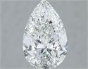 Natural Diamond 0.70 Carats, Pear with  Cut, H Color, VS2 Clarity and Certified by GIA