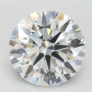Picture of Lab Grown Diamond 3.21 Carats, Round with Ideal Cut, E Color, VVS1 Clarity and Certified by IGI