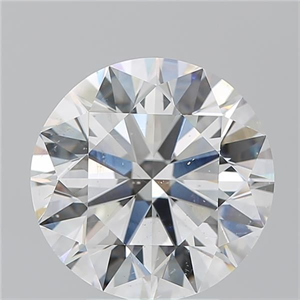 Picture of Natural Diamond 4.50 Carats, Round with Excellent Cut, I Color, SI2 Clarity and Certified by GIA