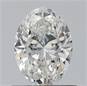 Natural Diamond 0.70 Carats, Oval with  Cut, G Color, VS2 Clarity and Certified by GIA