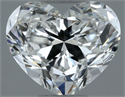 Natural Diamond 0.70 Carats, Heart with  Cut, H Color, VS1 Clarity and Certified by GIA