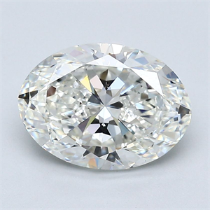 Picture of Natural Diamond 2.50 Carats, Oval with  Cut, H Color, VS1 Clarity and Certified by GIA